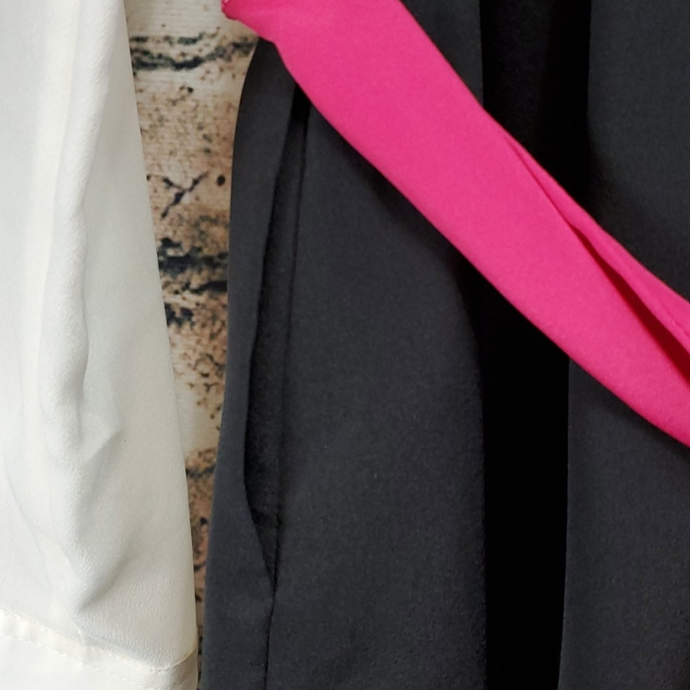 Express| Career Wear Retro Y2k 1990s Tuxedo Dress - image 8